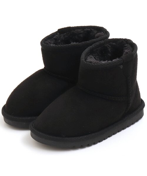 Ampersand(アンパサンド)の「ボアブーツ(トドラー)(ブーツ・キッズ・グレー/ブラック/ベージュ/ダークブラウン/ピンク/レインボー/カーキ・17/18/21/19/20/16)」の3枚目の写真