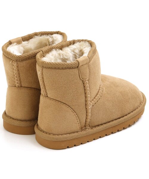 Ampersand(アンパサンド)の「ボアブーツ(トドラー)(ブーツ・キッズ・グレー/ブラック/ベージュ/ダークブラウン/ピンク/レインボー/カーキ・17/18/21/19/20/16)」の9枚目の写真