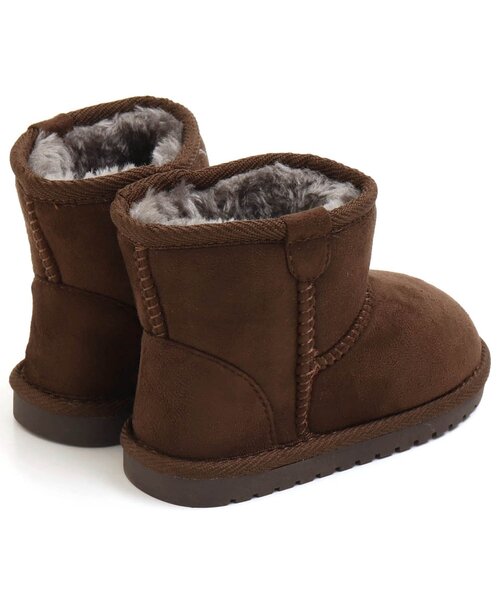 Ampersand(アンパサンド)の「ボアブーツ(トドラー)(ブーツ・キッズ・グレー/ブラック/ベージュ/ダークブラウン/ピンク/レインボー/カーキ・17/18/21/19/20/16)」の15枚目の写真