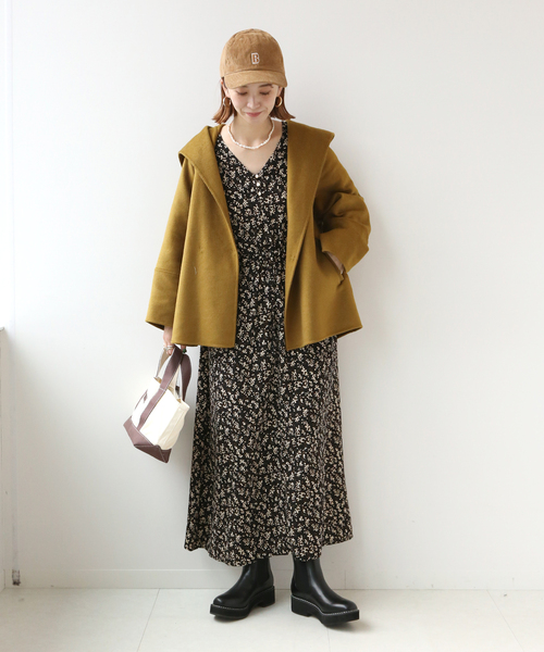 Simplicite（サンプリシテ）の「フードリバー ミドルコート◆（ブルゾン・レディース・ベージュ/カーキ・FREE）」の15枚目の写真