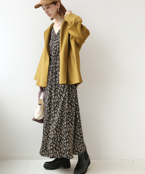 Simplicite（サンプリシテ）の「フードリバー ミドルコート◆（ブルゾン・レディース・ベージュ/カーキ・FREE）」の18枚目の写真