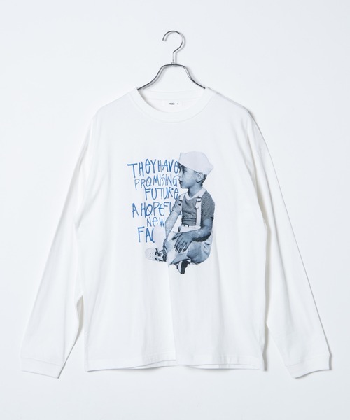 WEGO(ウィゴー)の「WEGO/BABYフォトロンT(Tシャツ/カットソー・メンズ・ホワイト/ブラック・SMALL/MEDIUM/LARGE)」の16枚目の写真