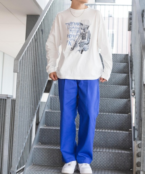 WEGO(ウィゴー)の「WEGO/BABYフォトロンT(Tシャツ/カットソー・メンズ・ホワイト/ブラック・SMALL/MEDIUM/LARGE)」の7枚目の写真