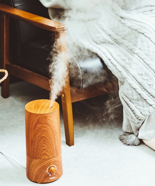 on the day（オンザデイ）の「PRISMATE(プリズメイト) アロマ超音波加湿器 WOOD（生活家電・メンズ・ブラウン/キャメル/ダークウッド・FREE）」の3枚目の写真