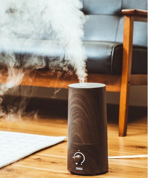 on the day（オンザデイ）の「PRISMATE(プリズメイト) アロマ超音波加湿器 WOOD（生活家電・メンズ・ブラウン/キャメル/ダークウッド・FREE）」の2枚目の写真