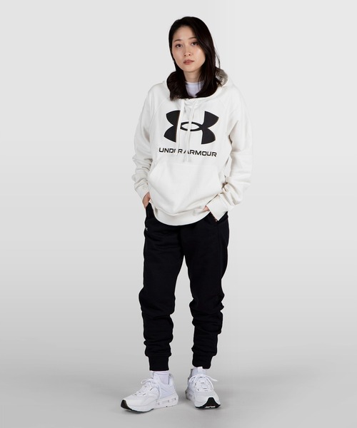 UNDER ARMOUR（アンダーアーマー）の「UAライバルフリース フーディー ビッグロゴ（トレーニング/メンズ/レディース）（パーカー・メンズ・ブラック/ネイビー/ホワイト/グレー/ピンク/レッド/カーキ・M/L/XXL/XL/S/3XL）」の14枚目の写真