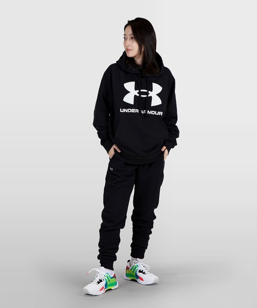 UNDER ARMOUR（アンダーアーマー）の「UAライバルフリース フーディー ビッグロゴ（トレーニング/メンズ/レディース）（パーカー・メンズ・ブラック/ネイビー/ホワイト/グレー/ピンク/レッド/カーキ・M/L/XXL/XL/S/3XL）」の19枚目の写真