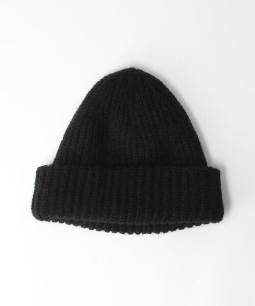 BEAUTY&YOUTH UNITED ARROWS(ビューティーアンドユースユナイテッドアローズ)の「BY ニットワッチ(ニットキャップ/ビーニー・レディース・ブラック/ピンク/イエロー/ナチュラル・FREE)」の2枚目の写真