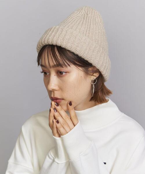 BEAUTY&YOUTH UNITED ARROWS(ビューティーアンドユースユナイテッドアローズ)の「BY ニットワッチ(ニットキャップ/ビーニー・レディース・ブラック/ピンク/イエロー/ナチュラル・FREE)」の9枚目の写真
