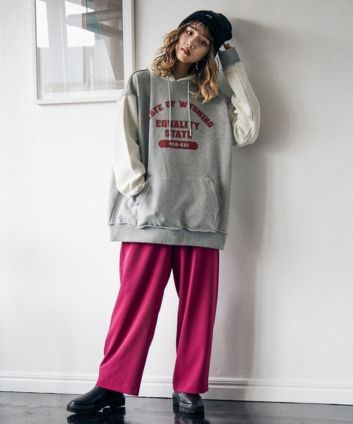 PBLIM（ページボーイリム）の「【PAGEBOYLIM】ヘビーオンスパーカー（パーカー・レディース・グレー/オフホワイト/ブルー・MEDIUM/LARGE）」の6枚目の写真