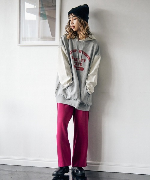 PBLIM（ページボーイリム）の「【PAGEBOYLIM】ヘビーオンスパーカー（パーカー・レディース・グレー/オフホワイト/ブルー・MEDIUM/LARGE）」の7枚目の写真