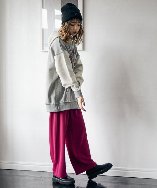 PBLIM（ページボーイリム）の「【PAGEBOYLIM】ヘビーオンスパーカー（パーカー・レディース・グレー/オフホワイト/ブルー・MEDIUM/LARGE）」の8枚目の写真