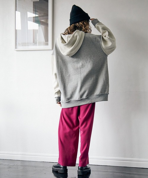 PBLIM（ページボーイリム）の「【PAGEBOYLIM】ヘビーオンスパーカー（パーカー・レディース・グレー/オフホワイト/ブルー・MEDIUM/LARGE）」の9枚目の写真