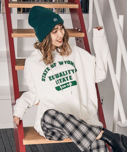 PBLIM（ページボーイリム）の「【PAGEBOYLIM】ヘビーオンスパーカー（パーカー・レディース・グレー/オフホワイト/ブルー・MEDIUM/LARGE）」の12枚目の写真