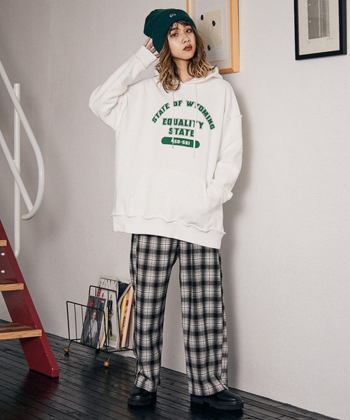 PBLIM（ページボーイリム）の「【PAGEBOYLIM】ヘビーオンスパーカー（パーカー・レディース・グレー/オフホワイト/ブルー・MEDIUM/LARGE）」の14枚目の写真