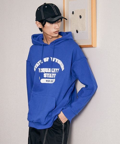 PBLIM（ページボーイリム）の「【PAGEBOYLIM】ヘビーオンスパーカー（パーカー・レディース・グレー/オフホワイト/ブルー・MEDIUM/LARGE）」の18枚目の写真