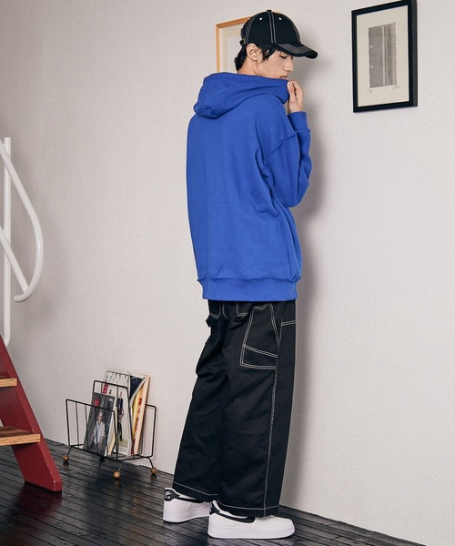 PBLIM（ページボーイリム）の「【PAGEBOYLIM】ヘビーオンスパーカー（パーカー・レディース・グレー/オフホワイト/ブルー・MEDIUM/LARGE）」の21枚目の写真