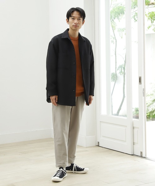 LAKOLE（ラコレ）の「ストレッチワッフルリバーシブルニット / 959035（ニット/セーター・メンズ・ライトベージュ/アイボリー/オレンジ/グレー/ダークブラウン・SMALL/MEDIUM/LARGE/X-LARGE）」の9枚目の写真