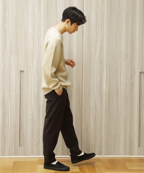 LAKOLE（ラコレ）の「ストレッチワッフルリバーシブルニット / 959035（ニット/セーター・メンズ・ライトベージュ/アイボリー/オレンジ/グレー/ダークブラウン・SMALL/MEDIUM/LARGE/X-LARGE）」の12枚目の写真