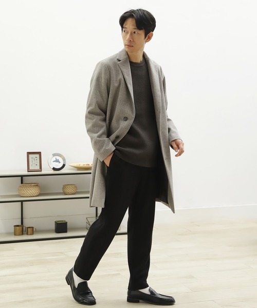 LAKOLE（ラコレ）の「ストレッチワッフルリバーシブルニット / 959035（ニット/セーター・メンズ・ライトベージュ/アイボリー/オレンジ/グレー/ダークブラウン・SMALL/MEDIUM/LARGE/X-LARGE）」の19枚目の写真