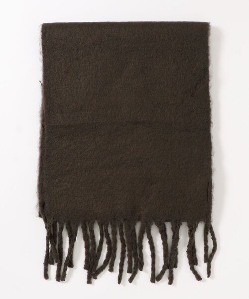 DouDou（ドゥドゥ）の「BIGフリンジストール（ストール/ショール・レディース・オレンジ/アイボリー/ダークグレー・FREE）」の9枚目の写真