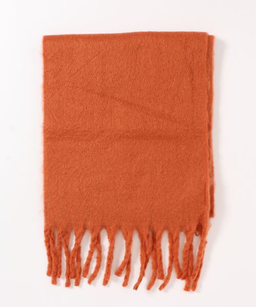 DouDou（ドゥドゥ）の「BIGフリンジストール（ストール/ショール・レディース・オレンジ/アイボリー/ダークグレー・FREE）」の10枚目の写真