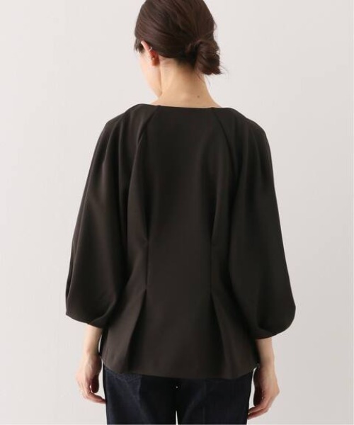 SLOBE IENA(スローブイエナ)の「ニットジョーゼットプルオーバー【手洗い可能】◆(Tシャツ/カットソー・レディース・ブラック/アイボリー/ブラウン・FREE)」の21枚目の写真