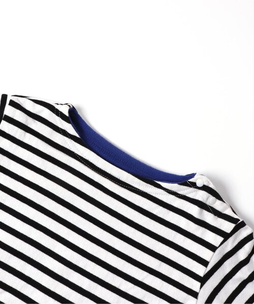 F.O.U（エフオーユー）の「防寒リバーシブルボーダープルオーバー（Tシャツ/カットソー・キッズ・キナリ/ブラック/ネイビー・110/120/160/140/100/150/130）」の13枚目の写真