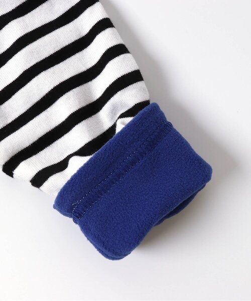 F.O.U（エフオーユー）の「防寒リバーシブルボーダープルオーバー（Tシャツ/カットソー・キッズ・キナリ/ブラック/ネイビー・110/120/160/140/100/150/130）」の14枚目の写真