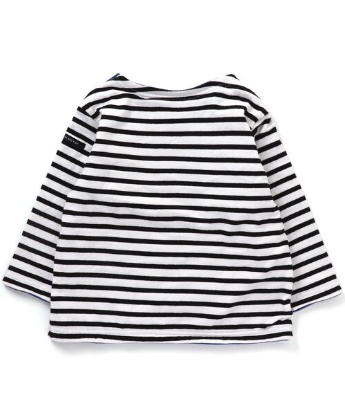 F.O.U（エフオーユー）の「防寒リバーシブルボーダープルオーバー（Tシャツ/カットソー・キッズ・キナリ/ブラック/ネイビー・110/120/160/140/100/150/130）」の4枚目の写真