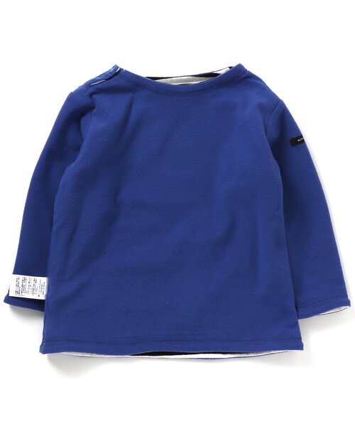 F.O.U（エフオーユー）の「防寒リバーシブルボーダープルオーバー（Tシャツ/カットソー・キッズ・キナリ/ブラック/ネイビー・110/120/160/140/100/150/130）」の5枚目の写真