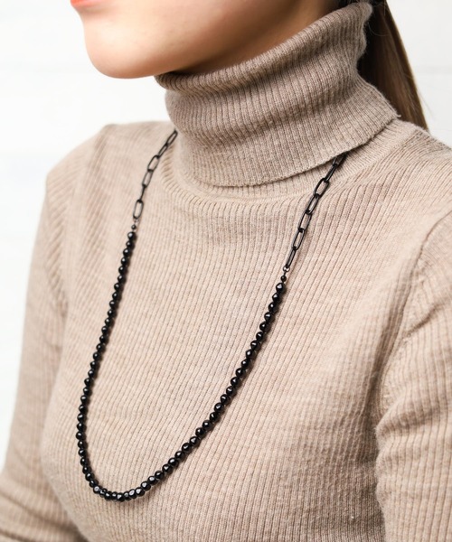 ARCHIVER（アーカイバ）の「【76】カラーパールコンビネックレス（ネックレス・レディース・ホワイト/ブラック/グレー・FREE）」の3枚目の写真