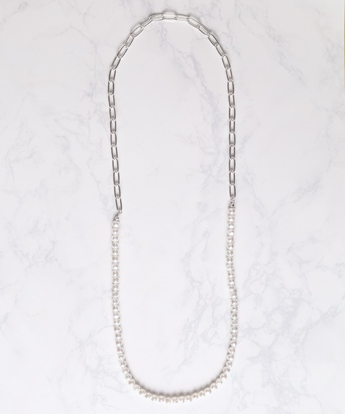 ARCHIVER（アーカイバ）の「【76】カラーパールコンビネックレス（ネックレス・レディース・ホワイト/ブラック/グレー・FREE）」の6枚目の写真