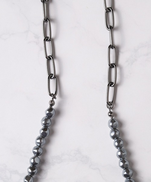 ARCHIVER（アーカイバ）の「【76】カラーパールコンビネックレス（ネックレス・レディース・ホワイト/ブラック/グレー・FREE）」の16枚目の写真