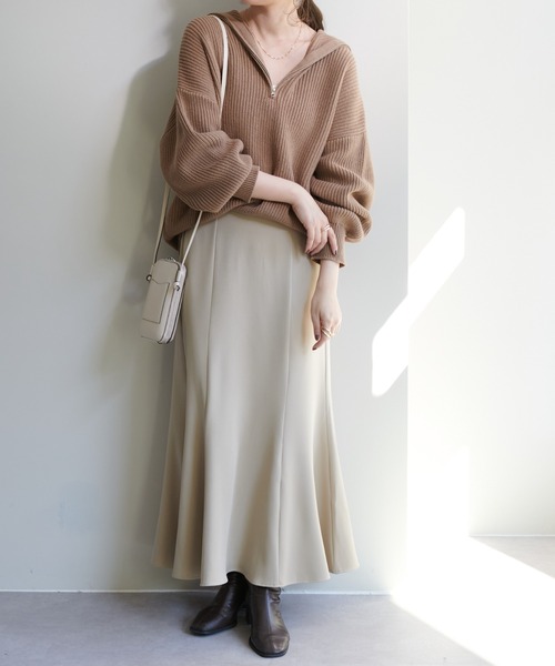 DISCOAT（ディスコート）の「ハギマーメイドスカート（スカート・レディース・ブラック/ブラウン/モカ/ホワイト系その他・FREE）」の9枚目の写真