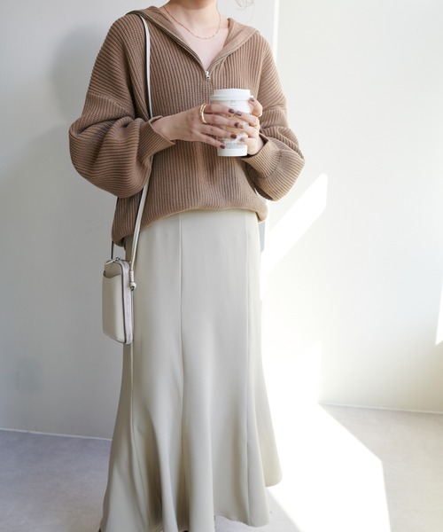 DISCOAT（ディスコート）の「ハギマーメイドスカート（スカート・レディース・ブラック/ブラウン/モカ/ホワイト系その他・FREE）」の11枚目の写真