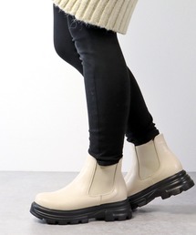 LibertyDoll（リバティードール）の「[軽量]厚底トラックソールチェルシーブーツ（ブーツ）」