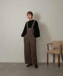 velvet tie back overall