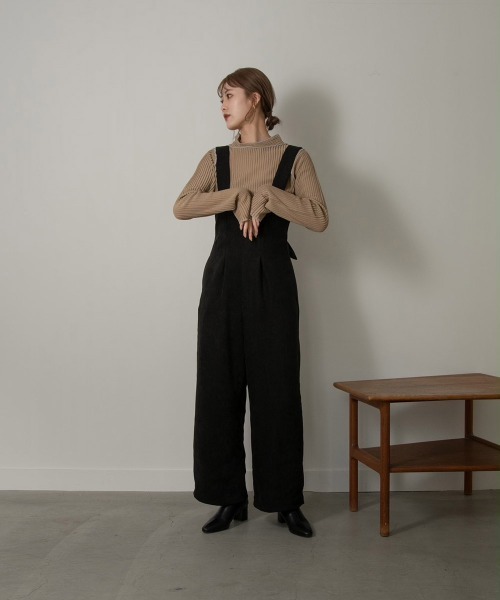 Amiur(エミレ)の「velvet tie back overall(サロペット/オーバーオール・レディース・ブラウン/ブラック/グレー・FREE)」の15枚目の写真