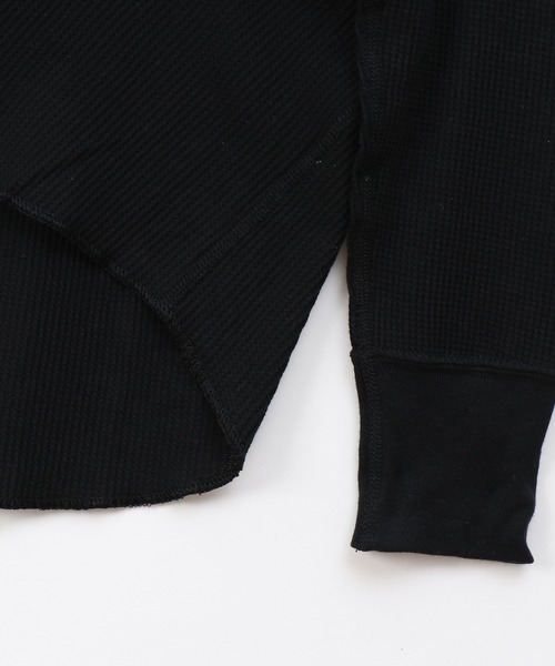 HANES(ヘインズ)の「【Hanes/ヘインズ】メンズ サーマル ヘンリーネックロングスリーブTシャツ(Tシャツ/カットソー・メンズ・ブラック/オフホワイト/ヘザーグレー・MEDIUM/LARGE/X-LARGE)」の17枚目の写真