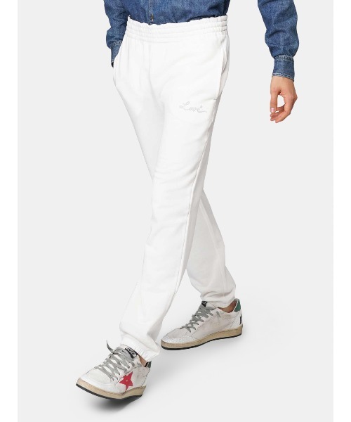 GOLDEN GOOSE（ゴールデングース）の「GOLDEN GOOSE sweat pants white with Love☆ print（スウェットパンツ・メンズ・ホワイト系その他・SMALL/MEDIUM/LARGE/X-LARGE/X-SMALL）」の10枚目の写真