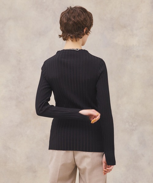 PUBLIC TOKYO(パブリックトウキョウ)の「【新潟県産】【リバーシブル】配色2WAYコンパクトリブニット/ウォッシャブル(ニット/セーター・レディース・ライトグレー/ベージュ/ブラウン/ピンク/ライム/その他2・FREE)」の13枚目の写真