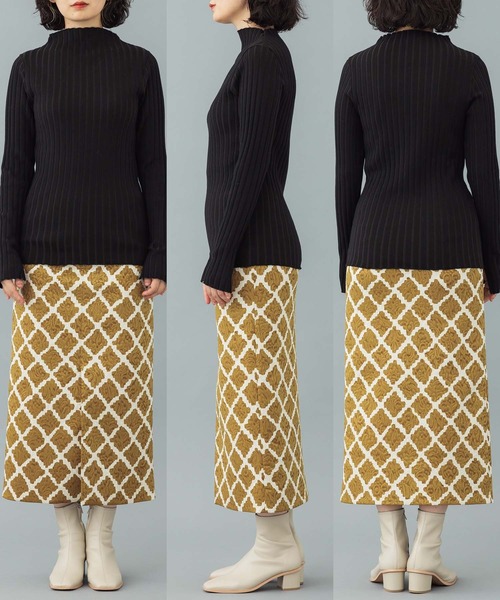 PUBLIC TOKYO(パブリックトウキョウ)の「【新潟県産】【リバーシブル】配色2WAYコンパクトリブニット/ウォッシャブル(ニット/セーター・レディース・ライトグレー/ベージュ/ブラウン/ピンク/ライム/その他2・FREE)」の18枚目の写真