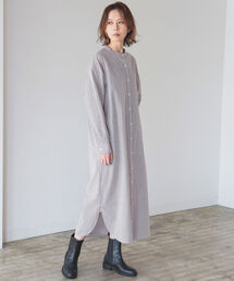 B:MING by BEAMS | B:MING by BEAMS / ストライプ シャツワンピース 22SS-R(シャツワンピース)