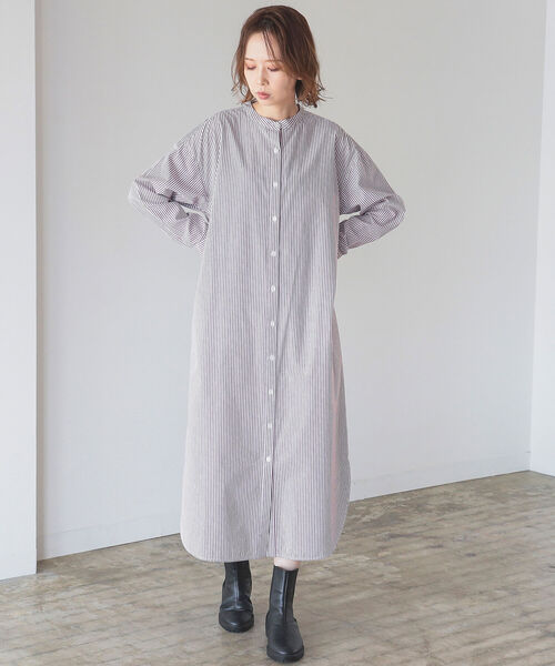 B:MING by BEAMS（ビーミングバイビームス）の「B:MING by BEAMS / ストライプ シャツワンピース 22SS（シャツワンピース・レディース・ブルー系その他/レッド系その他・SMALL/MEDIUM）」の13枚目の写真