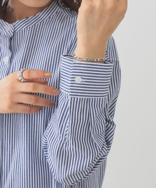 B:MING by BEAMS（ビーミングバイビームス）の「B:MING by BEAMS / ストライプ シャツワンピース 22SS（シャツワンピース・レディース・ブルー系その他/レッド系その他・SMALL/MEDIUM）」の8枚目の写真