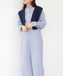 B:MING by BEAMS / ストライプ シャツワンピース 22SS