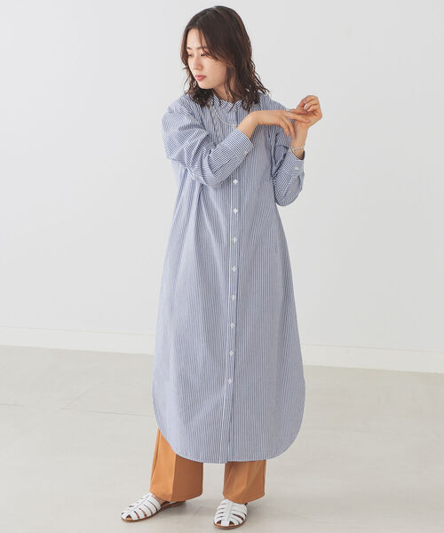B:MING by BEAMS（ビーミングバイビームス）の「B:MING by BEAMS / ストライプ シャツワンピース 22SS（シャツワンピース・レディース・ブルー系その他/レッド系その他・SMALL/MEDIUM）」の15枚目の写真