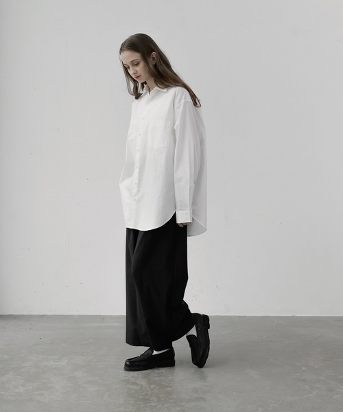 remer（リメール）の「loose basic shirt / ルーズベーシックシャツ（シャツ/ブラウス・メンズ・ホワイト/アッシュグレー/ブラック・SMALL/MEDIUM/LARGE）」の5枚目の写真