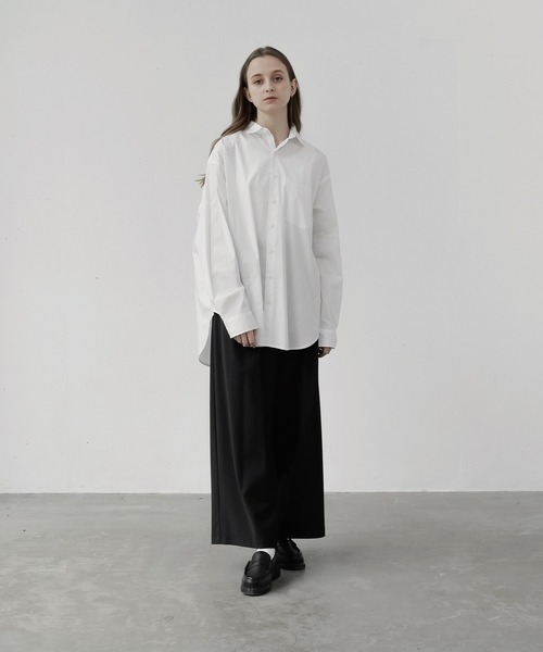 remer（リメール）の「loose basic shirt / ルーズベーシックシャツ（シャツ/ブラウス・メンズ・ホワイト/アッシュグレー/ブラック・SMALL/MEDIUM/LARGE）」の4枚目の写真